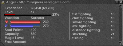 Signature for player Angel