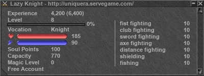 Signature for player Lazy Knight